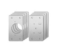 RENYJGOU Door Hinges,2/4/10/20Pcs Stainless Steel Hinge Repair Plate for Cabinetniture Mounting Tool Kitchen Cupboard Door Fixing Plate/2 Pair Type1
