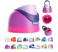 Renyqatt Replacement Lid for Owala Freesip, Compatible with Owala Cup 16oz 24oz 32oz 40oz, One Button Water Bottle Top Lid Replacement Accessory, Leakproof, BPA-Free (Purple Pink)