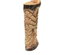 RENY'S ARK Green Man Wood Carving Carved Log 30CM