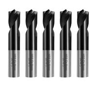 RENYU 5Pcs Cobalt Spot Weld Drill Bit Set Kit, Titanium Coated High Speed Cobalt Steel Weld Cutter Drill Bit Weld Removal Tool 5/16-inch (8mm) Black