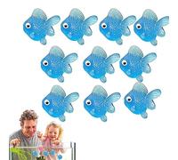 Renywosi Artificial Golden Fish, Gold Fish Toys Tiny Fish Miniature Goldfish Bulk | Soft Interactive Miniature Fish Model for Decorating Teaching Aids Sketch Accessories