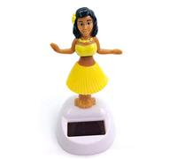 Renywosi Solar Powered Dancing Hawaiian Girl, Dancing Toy Figure Doll Car Ornament, Solar Powered Girl Dashboard Decor, Solar Dancing Figures Shaking Doll, Car Desktop Decoration