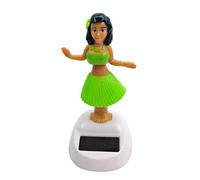 Renywosi Solar Powered Dancing Hawaiian Girl, Dancing Toy Figure Doll Car Ornament, Solar Powered Girl Dashboard Decor, Solar Dancing Figures Shaking Doll, Car Desktop Decoration