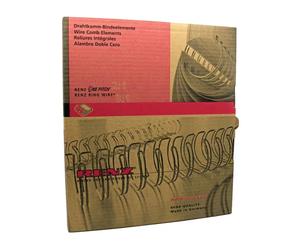 Renz A4 2:1 Wire Binding Element 9.5mm 3/8 Inch Black Premium Wire