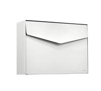 Renz MEFA 112020DE Letterbox 112 White Post Box with Security Lock 312 x 430 x 128 mm