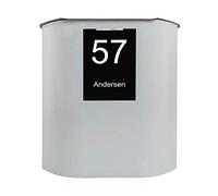 Renz MEFA 650900M UFO 650 Letter Box White Aluminium with Opening Flap at The Top/Front Opening Size: 538 x 460 x 164 mm Silver