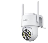 Reobiux 2K Outdoor Security Camera, 360° CCTV Camera Outdoor WiFi, Home Security Cameras with 30M Colour Night Vision, Motion Tracking, Two-Way Audio, IP66 Weatherproof