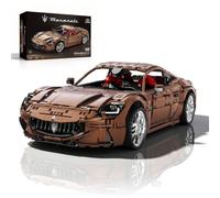 Reobrix 1:8 RC Sports Car Model Kit for Adults, Licensed Maserati, 5480 PCS | RC & APP Control, Super Racing Car Building Set, Large Vehicle Model Kit, Complex Building Set, Collectors Model, NO.11009