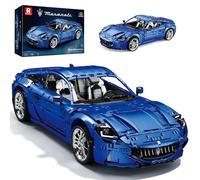 Reobrix 1:8 Sports Car Model Kit for Adults, Licensed Maserati, 5480 PCS | Officially Maserati Supercar Model, Advanced Building Set, 62cm Display Model, 110th Anniversary Edition, NO.11010