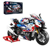 Reobrix 1000 RR Motorbike Building Toy for Adults, 1:8 Scale Technics Super Motorcycle Model Brick Set with Stand, 99040 Vehicle Collection Decor Gifts for Teens Boys Childs 14+ (949 Pcs)