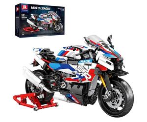 Reobrix 1000 RR Motorbike Building Toy for Adults, 1:8 Scale Technics Super Motorcycle Model Brick Set with Stand, 99040 Vehicle Collection Decor Gifts for Teens Boys Childs 14+ (949 Pcs)