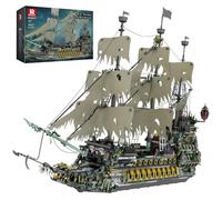 Reobrix 66037 Flying Dutchman Model Ship Kit for Adults, XXL Pirate Ship
