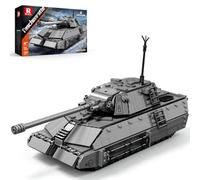 Reobrix 77041 Taschenratte World of Tanks Tank Building Blocks Set | Military Model, Rotating Turret, Detailed Tracks, Collector Design,1235 PCS