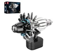 Reobrix Aircraft Engine Model Building Kit for Adults, 1318PCS Motorized Jet Turbofan Engine with Motor, STEM Mechanical Educational Brick Toy for Teens and Collectors, Creative Display Gift