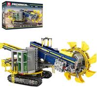 Reobrix Bucket Wheel Excavator Model Building Set with Remote Control, RC Motorised Technic City Construction Digger, Large Engineering Vehicle Bulldozer Display Model Kit for Adults, 3970 PCS