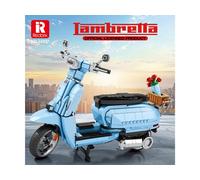 Reobrix Lambretta Scooter Sky Blue 1169pc Construction Set