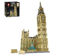 Reobrix London Big Ben Building Set, 55012 Large Landmark Tower with Working Clock, Height 139CM Big Ben Architecture Building Blocks Set for Adults,13825Pcs London Clock Model Construction Model Gift