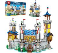 Reobrix Medieval Castle Building Sets, Architecture Kit with Light 66006 | Street View House Building Kits, Collectible Model for Adults, Home Office Dsplay Decor, Gifts for Teens 14+ (2599Pcs)
