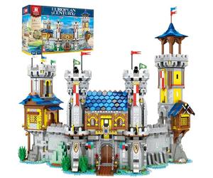 Reobrix Medieval Castle Building Sets for Adults, Medieval Architecture Set with Light, Collectible Model Home Office Dsplay Decor, Street View House Building Kits 66006, Gifts for Teens 14+ (2599Pcs)