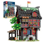 Reobrix Medieval Crusader Inn Building Block Set, Tavern Architecture Display Home Office Decor, Creative Construction Toy Model Collectible Kits 66017, Gifts for Adults Teens 14+(2953PCS)