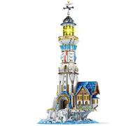 Reobrix Medieval Lighthouse Building Kit with Lights, Collectible Architecture Display Model for Home Decor, Creative Gift for Adult Boys Girls (2966 Pcs)