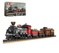 Reobrix Norfolk and Western 578 Train Building Set Steam Locomotive Model