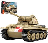 Reobrix Pudel Tank Building Block for Adult, WW2 Military German Tank Model