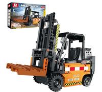 Reobrix RC Forklift Truck Building Set Engineering Forklift Vehicle Model