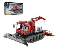 Reobrix RC Snow Groomer Building Set with Motors, 22019 Motorized Construction Vehicle Kit, Winter Snowplough Truck Toy, Technical Engineering Crawling Tracked Car Model for Adults Men Boys (1047Pcs)