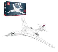 Reobrix Strategic Bomber Building Toy Set, Jet Plane Fighter Model for Adults Men, 33036 Airplane Hobby Army Toy Fan Collection, Aircraft Decor Gifts for Kids Boy 14+ (1598 Pcs)