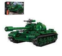 Reobrix Tank Building Toy for Adults, 1:30 Scale WW2 Military Type 59 Medium Tank, 77035 World of Tanks Licensed, War Hobby Fans Track Vehicle Gift for Man Boys 14+ (748 PCS)