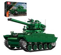 Reobrix Tank Building Toy Set for Adults, 1:28 Scale WW2 Military AMX-13 Light Armed Battle Tank, 77033 World of Tanks Licensed War Hobby Fans War Vehicle Gift for Boys Man (1037 PCS)