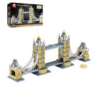 Reobrix Tower Bridge Model Kit for Adults, London Architecture 9782 PCS | London Landmark Model, Architecture Building Set, Challenging Collectible Blocks, for Home & Office Decor, NO.55018