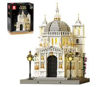 Reobrix Venice Church Building Blocks Set for Adults with Lights 55014, Landmark Architecture Venice Santa Maria Della Salute Church Model,Collectible Italy Landmark Building Toy for Adullt (4270PCS)