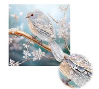 Reofrey DIY Special Shape Diamond Art Kits for Adults Bird, Animal Small Diamond Painting Kits for Adults, Drill Rhinestone Cross Stitch Embroidery Canvas for Crafts Home Wall Decor 30x30cm