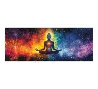 Reofrey Large Diamond Art Kits for Adults Buddha Statue, 30x80cm/12x31.5inch Full Drill Round Rhinestone Big Diamond Painting Kit Starry Sky, Cross Stitch Embroidery Canvas for Crafts Home Wall Decor