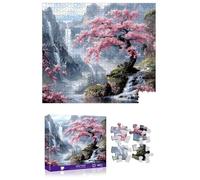 Reofrey Puzzles for Adults 1000 Pieces -CHERRY FALLS, Challenging Impossible Jigsaw Puzzles, Classic Puzzle for Fun Family Game & Unique Home Decor (21.7 x 19.3 inch/55x49cm) Idea