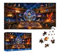 Reofrey Puzzles for Adults 1000 Pieces - ENCHANTED WOODS, Special Shape Jigsaw Puzzles, Challenging Impossible Puzzle, Fun Family Game & Unique Home Decor (16x31Inch / 41x80cm) Idea