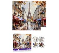 Reofrey Puzzles for Adults 1000 Pieces -PARIS RAIN, Challenging Impossible Jigsaw Puzzles, Classic Puzzle for Fun Family Game & Unique Home Decor (21.7 x 19.3 inch/55x49cm) Idea