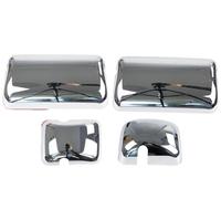 REOKIP 1 Pair Car Chrome Rearview Mirror Cover Trim Rear View Mirror Cover For Suzuki NPR (Small and Large)