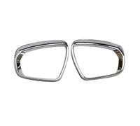 REOKIP ABS Chrome Rearview Mirror Eyelid Door Mirror Cover Sun Rain Guard Frame Trim For Peugeot 3008 3008GT 2016 2017