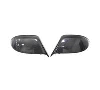 REOKIP ABS Gloss Black Replacement Side Rearview Mirror Covers Caps For A7 S7 S Line RS7 2011-2017 W/Side Assist (carbon fiber)