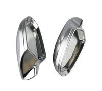REOKIP Car Mirror Cover Matte Chrome Silver Rearview Mirror Cover Protection Cap Car Styling For A6 C7 S6 RS6 2012