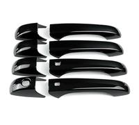 REOKIP Exterior Door Handles Exterior Door Handles for Grand for Cherokee 2011 2012 2013 2014 2015 2016 2017 2018 2019 Automotive Supplies Black 8Pcs/Set Outer Door Handle