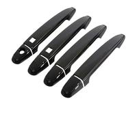 REOKIP Exterior Door Handles Glossy for Toyota for Premio for Allion T260 2008~2019Black Carbon Fiber Chrome Door Handle Cover Car Styling Accessories Stickers Outer Door Handle(Black 2 Buttons)
