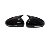 REOKIP For Genesis G70 2017-2023 Car Sticker Rearview Side Mirror Cover Wing Cap Exterior Door Rear View Case Trim Carbon Fiber Look (Gloss Black)