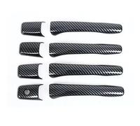 REOKIP for Mitsubishi Outlander for Lancer Mirage Evolution 2003-2006 Carbon Fiber Car Door Handle Cover Styling Stickers(Carbon 1 Keyhole)