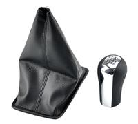 REOKIP for Toyota for Corolla for AYGO for Verso 1997-2003 5 6 Speed Gear Shift Knob Lever Shifter Stick Gaiter Boot Cover Shifter Lever Knob(B-dust-Proof 6Speed 2)