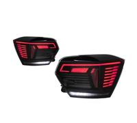 REOKIP For VW For Polo Hatchback 2019-2023 LED Taillight Steering Light Brake Light Warning Light Reverse Light Driving Light (Black)
