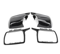 REOKIP For X5 E53 1999 2000 2001 2002 2003 2004 2005 2006 Car Side Door Rearview Side Mirror Cover Cap (1 pair Carbon look)